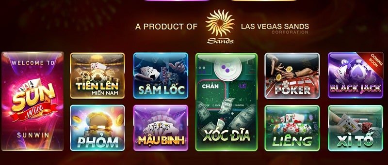Tổng hợp các game bài đổi thưởng Sunwin