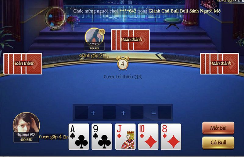 Trả thưởng Ngưu Ngưu nhanh chóng