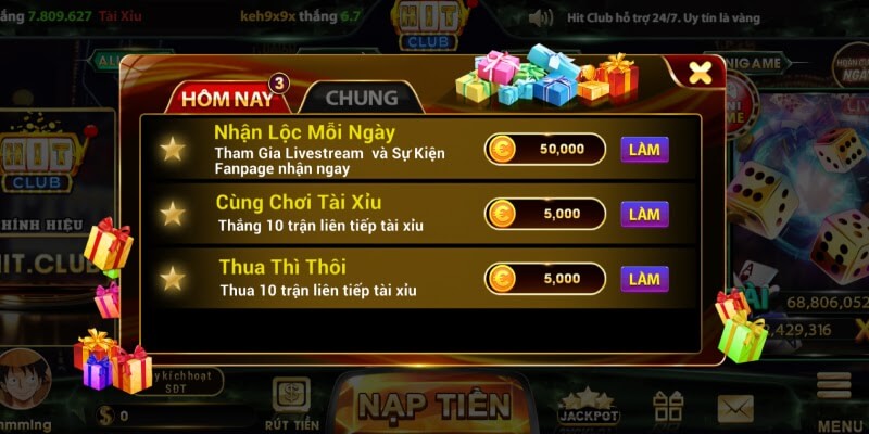 Vô vàn khuyến mãi kể từ khi cổng game Hit Club ra mắt