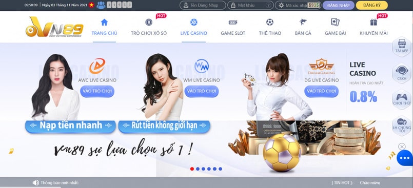 Trang chủ nhà cái cá cược VN89 Trang chủ nhà cái cá cược VN89